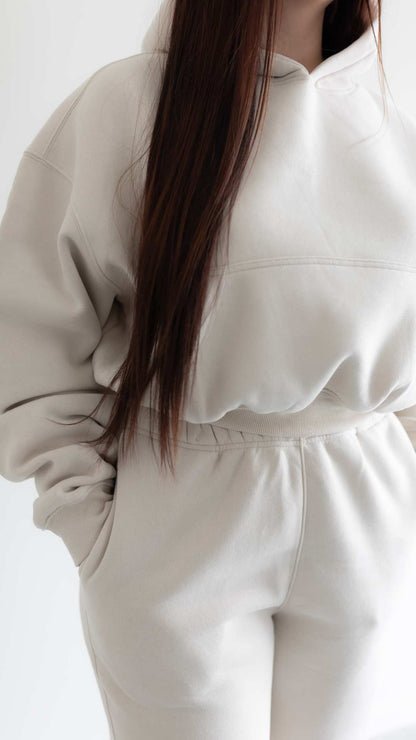 CREMELINE CROPPED SET